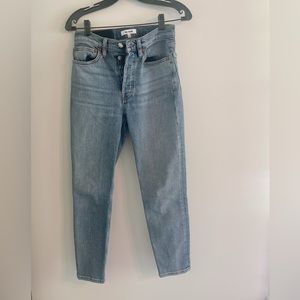 Re/Done comfort stretch high rise 90’s Jean crop